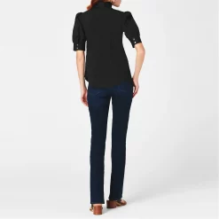 MICHAEL MICHAEL KORS Puff Sleeve Top -MICHAEL Michael Kors Official Shop 32629903 xxl a2
