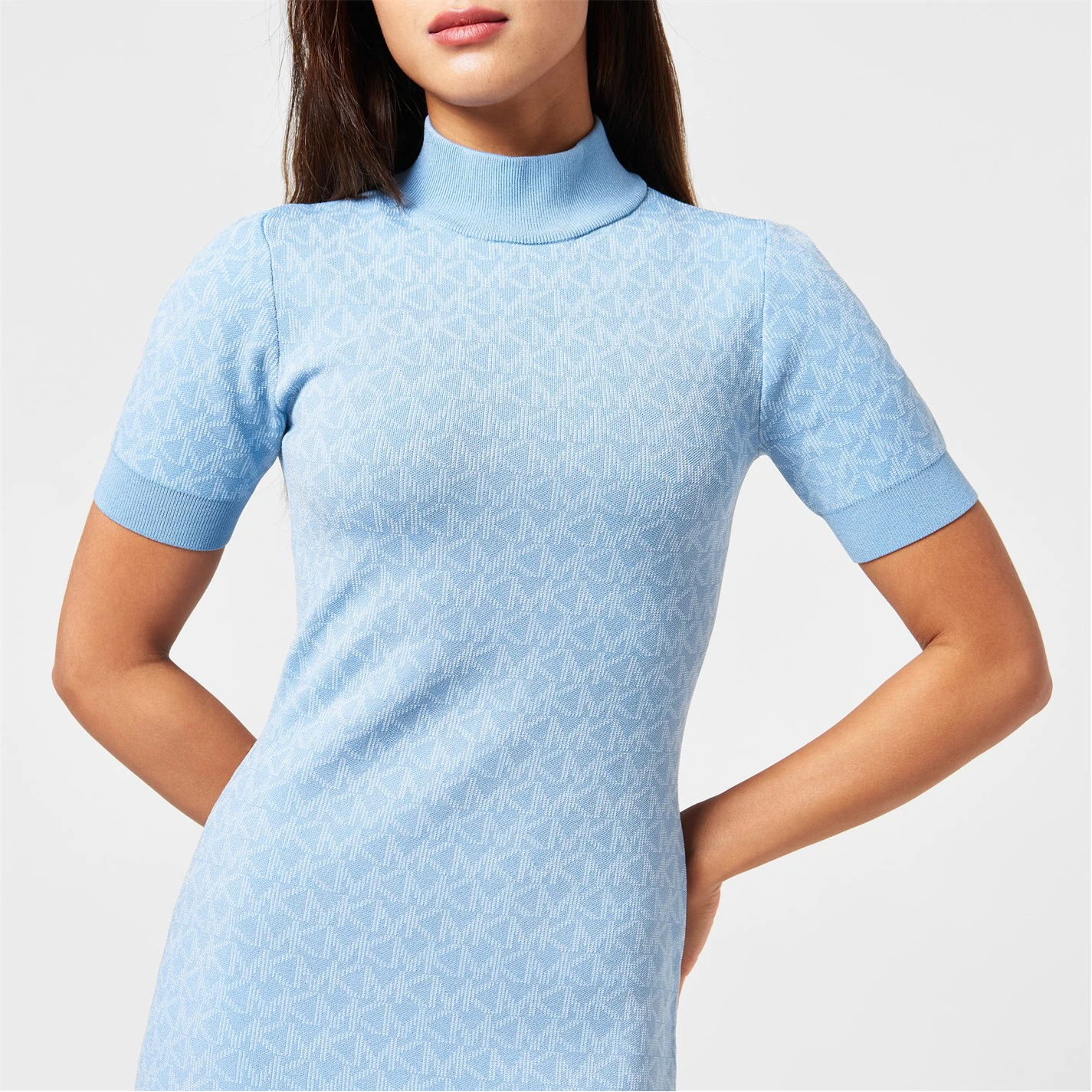 MICHAEL MICHAEL KORS Dot Mock Neck Dress 6 MICHAEL MICHAEL KORS Dot Mock Neck Dress - Image 4