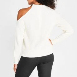 MICHAEL Michael Kors MMK Cutout Sweater Ld24 -MICHAEL Michael Kors Official Shop 32825601 xxl a2