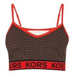 MICHAEL MICHAEL KORS Logo Tape Sports Bra