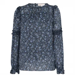 MICHAEL Michael Kors Floral Ruffle-Trim Top