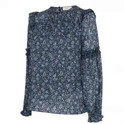 MICHAEL Michael Kors Floral Ruffle-Trim Top -MICHAEL Michael Kors Official Shop 54096618 xxl a11