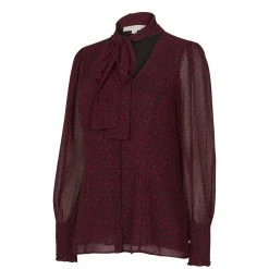 MICHAEL Michael Kors Neck Tie Blouse -MICHAEL Michael Kors Official Shop 54177208 xxl a11