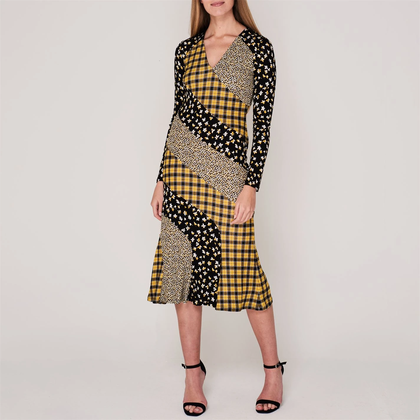 MICHAEL Michael Kors Sleeve Floral Midi Dress 4 MICHAEL Michael Kors Sleeve Floral Midi Dress - Image 2