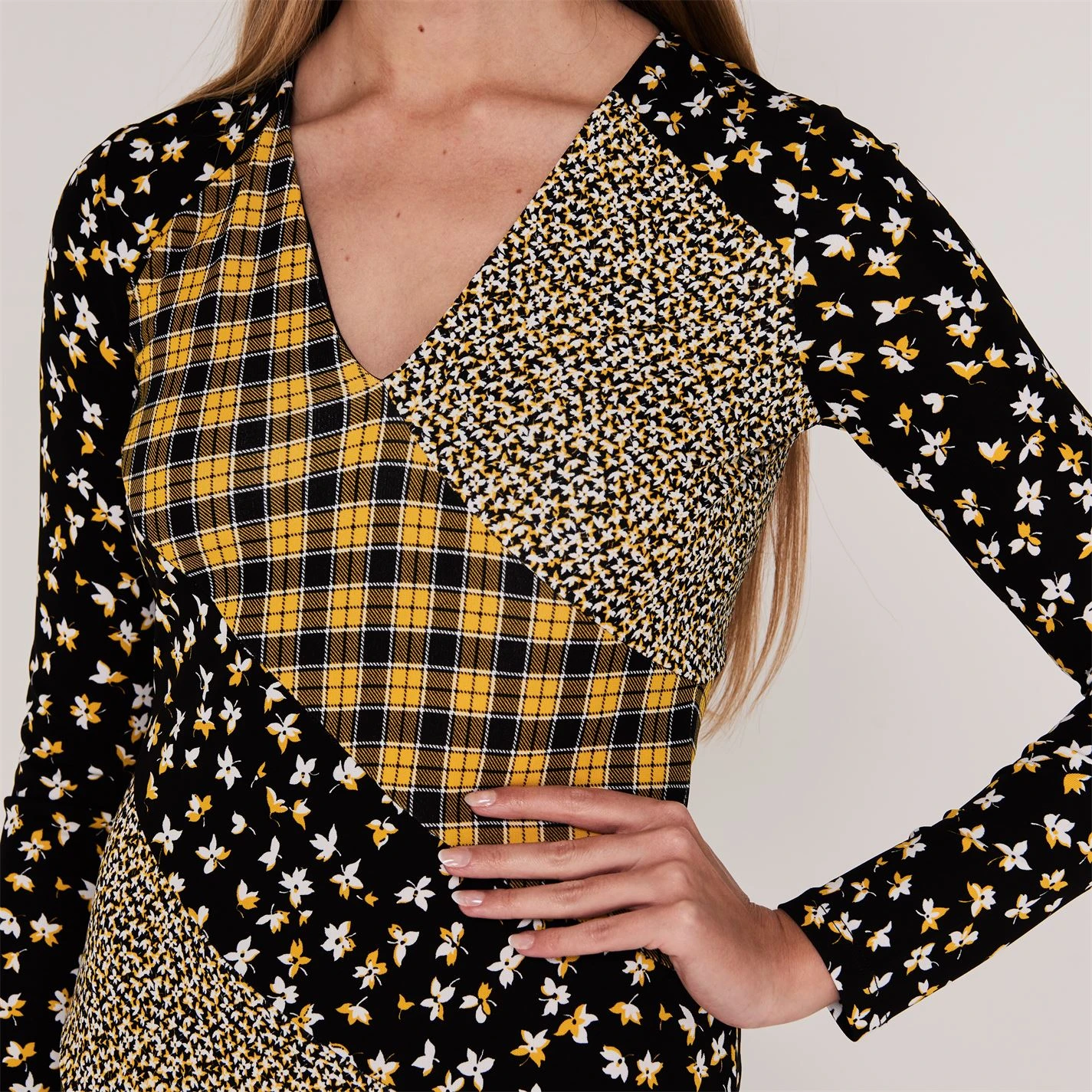 MICHAEL Michael Kors Sleeve Floral Midi Dress 6 MICHAEL Michael Kors Sleeve Floral Midi Dress - Image 4