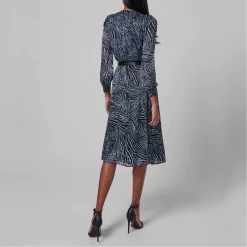 MICHAEL Michael Kors Zebra Midi Dress -MICHAEL Michael Kors Official Shop 64471899 xxl a2