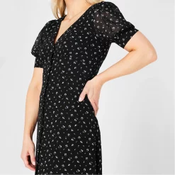 MICHAEL Michael Kors Michael Kors Puff Sleeve Dress -MICHAEL Michael Kors Official Shop 64812703 xxl a3