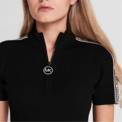 MICHAEL Michael Kors Short Sleeve Tape Mini Dress -MICHAEL Michael Kors Official Shop 65106603 xxl a3