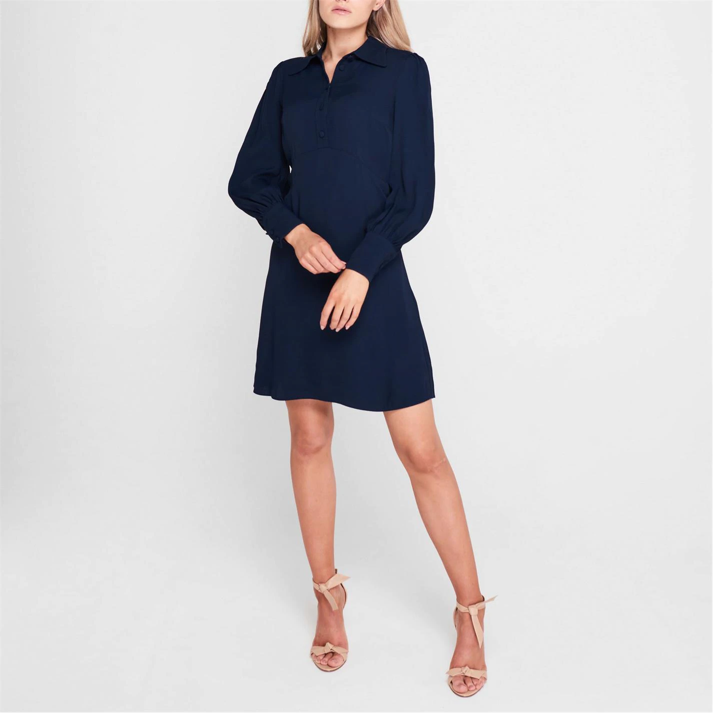 MICHAEL Michael Kors Long Sleeve Satin Mini Dress 4 MICHAEL Michael Kors Long Sleeve Satin Mini Dress - Image 2