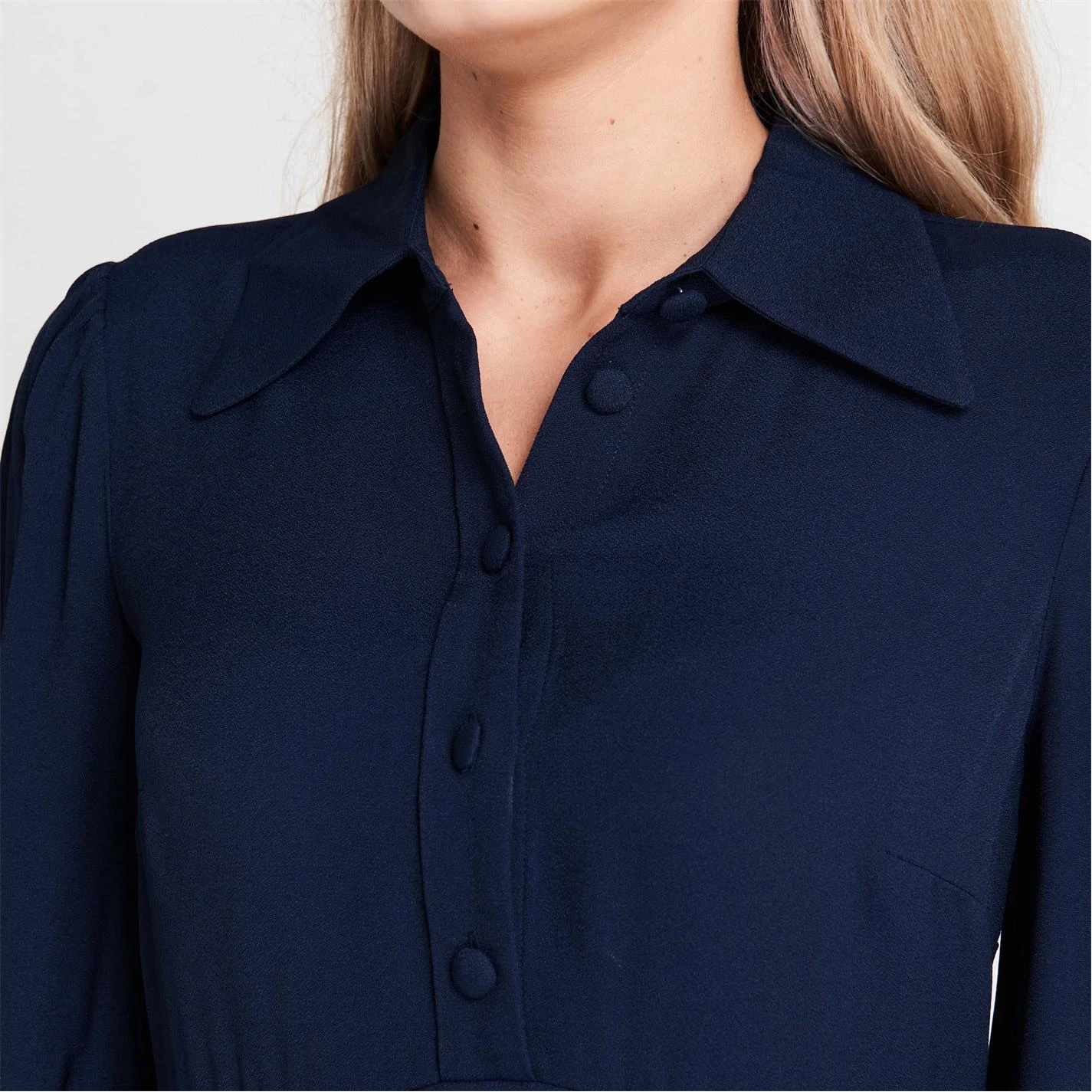 MICHAEL Michael Kors Long Sleeve Satin Mini Dress 6 MICHAEL Michael Kors Long Sleeve Satin Mini Dress - Image 4