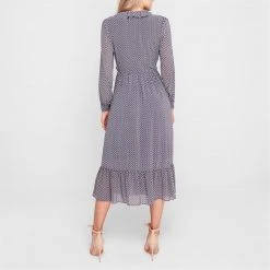 MICHAEL Michael Kors Long Sleeve Floral Midi Dress -MICHAEL Michael Kors Official Shop 65223618 xxl a2