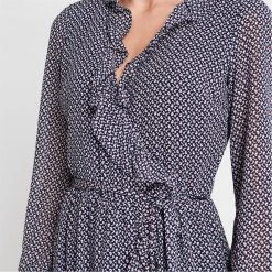 MICHAEL Michael Kors Long Sleeve Floral Midi Dress -MICHAEL Michael Kors Official Shop 65223618 xxl a3