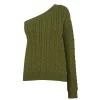 MICHAEL MICHAEL KORS Cable Knit One Shoulder Sweater -MICHAEL Michael Kors Official Shop 66169215 xxl