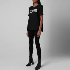 MICHAEL MICHAEL KORS Stud Crew Neck T Shirt 10 MICHAEL MICHAEL KORS Stud Crew Neck T Shirt -MICHAEL Michael Kors Official Shop 66608503 xxl a2