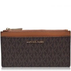 MICHAEL Michael Kors MICHAEL Jet Set Logo Print Card Holder