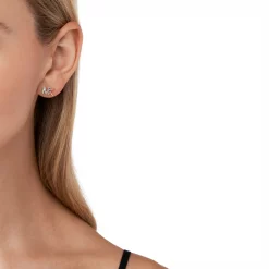 MICHAEL Michael Kors Sterling Silver Two Tone MK Earrings -MICHAEL Michael Kors Official Shop 70678011 xxl a3