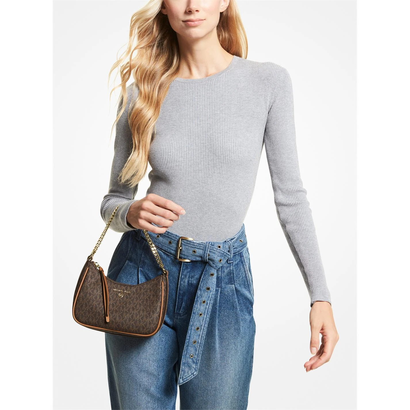 MICHAEL Michael Kors Jet Set Charm Small Logo Shoulder Bag 3 MICHAEL Michael Kors Jet Set Charm Small Logo Shoulder Bag - Image 2