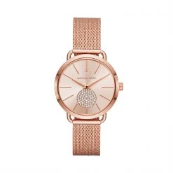 MICHAEL Michael Kors Ladies Portia Mesh Rose Watch
